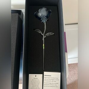 NWT Waterford Crystal Long Stem Rose